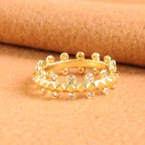 Kendra Scott | Jada - Gold White CZ Band Ring - #7